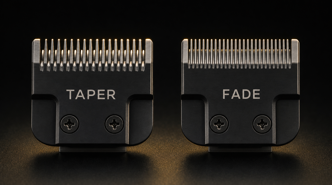 Taper Blade vs Fade Blade — comparativa cuchillas clipper LILIPRO