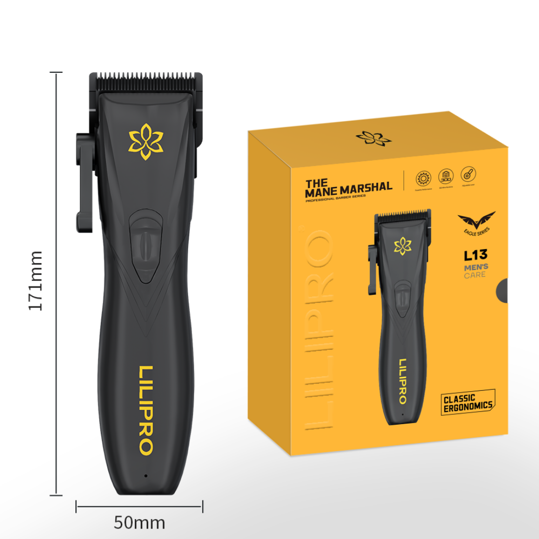 Máquina de Cortar Cabello Profesional con Hoja Cerámica DLC, Palanca Ajustable y Motor 7.000 RPM • LILIPRO L13
