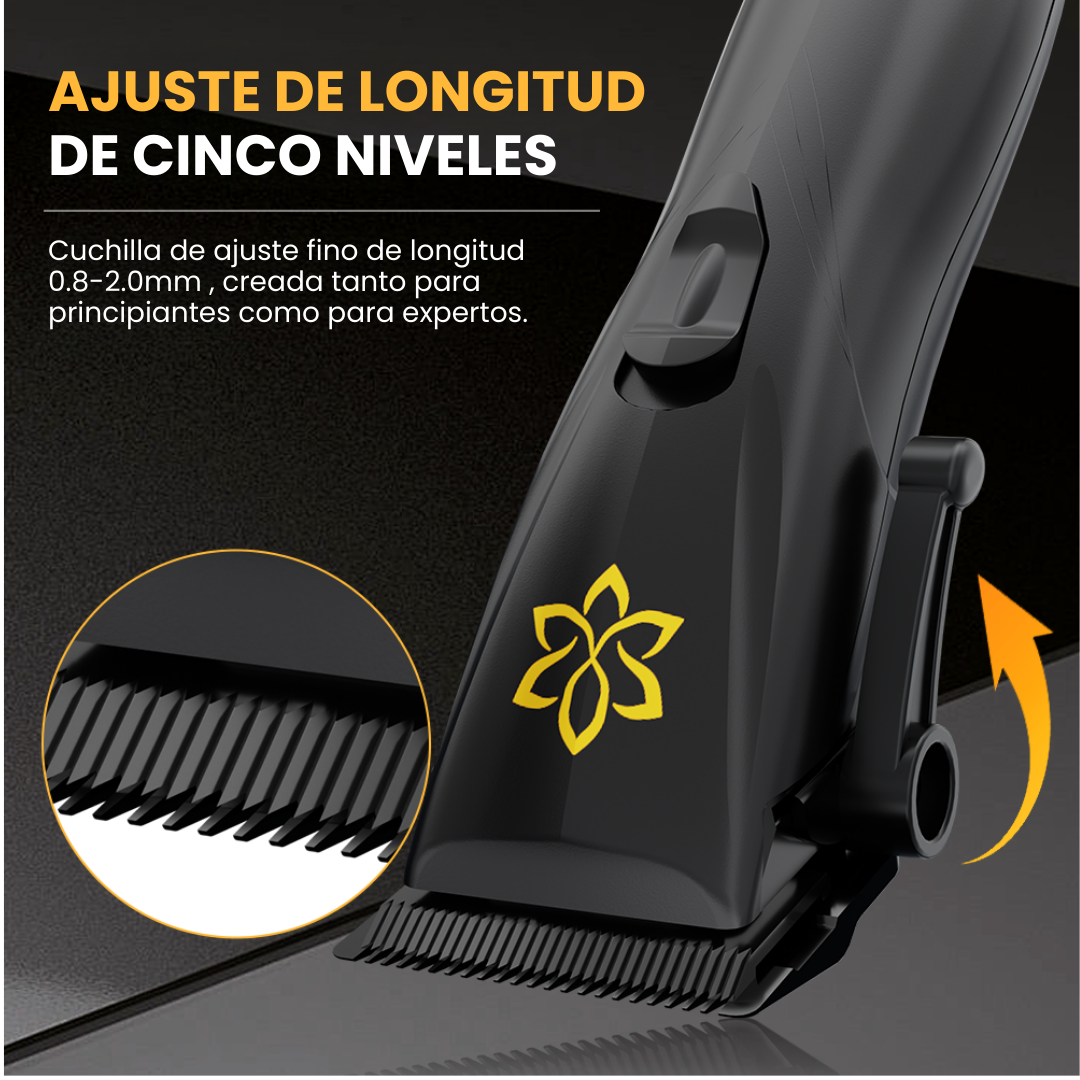 Máquina de Cortar Cabello Profesional con Hoja Cerámica DLC, Palanca Ajustable y Motor 7.000 RPM • LILIPRO L13