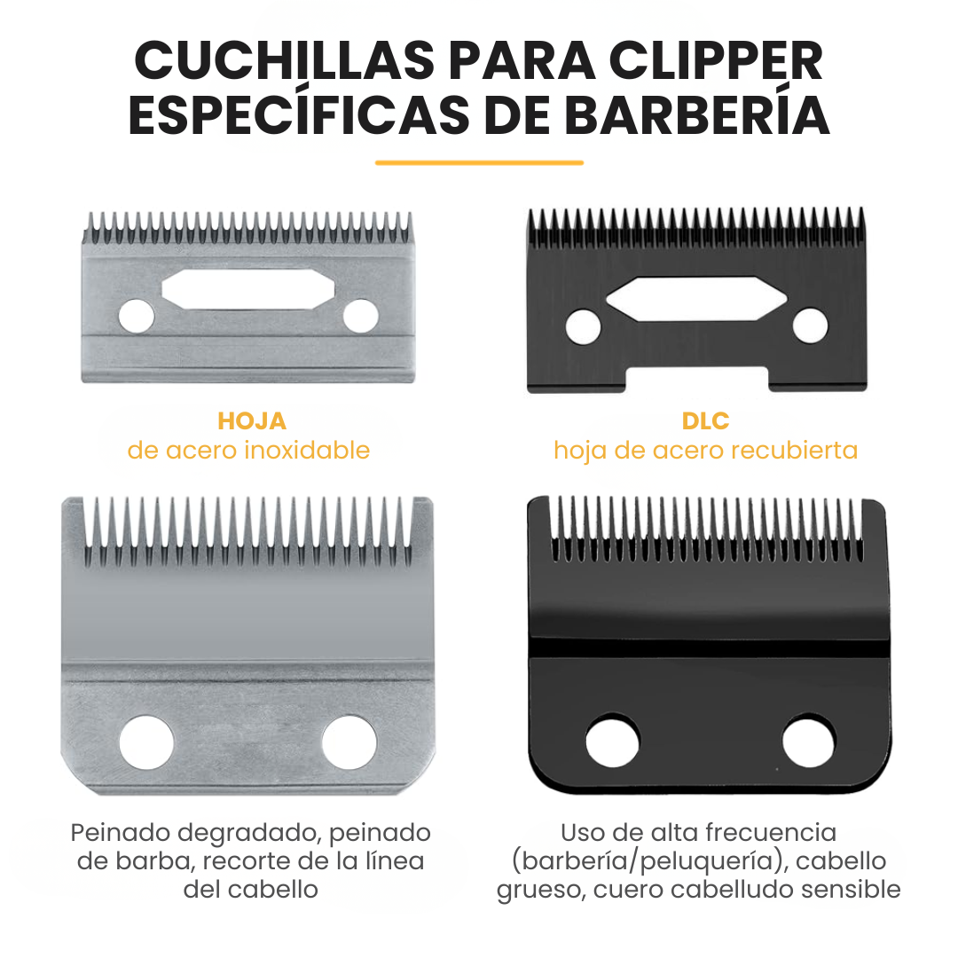 Máquina de Cortar Cabello Profesional Estilo Clásico con Hoja R-Shape Antipellizco y Protección para la Piel • LILIPRO L20