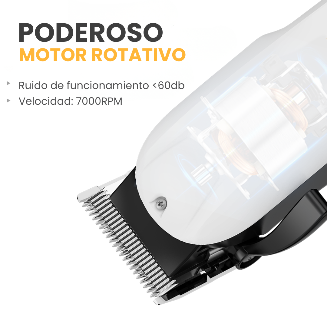 Máquina de Cortar Cabello Profesional Estilo Clásico con Hoja R-Shape Antipellizco y Protección para la Piel • LILIPRO L20