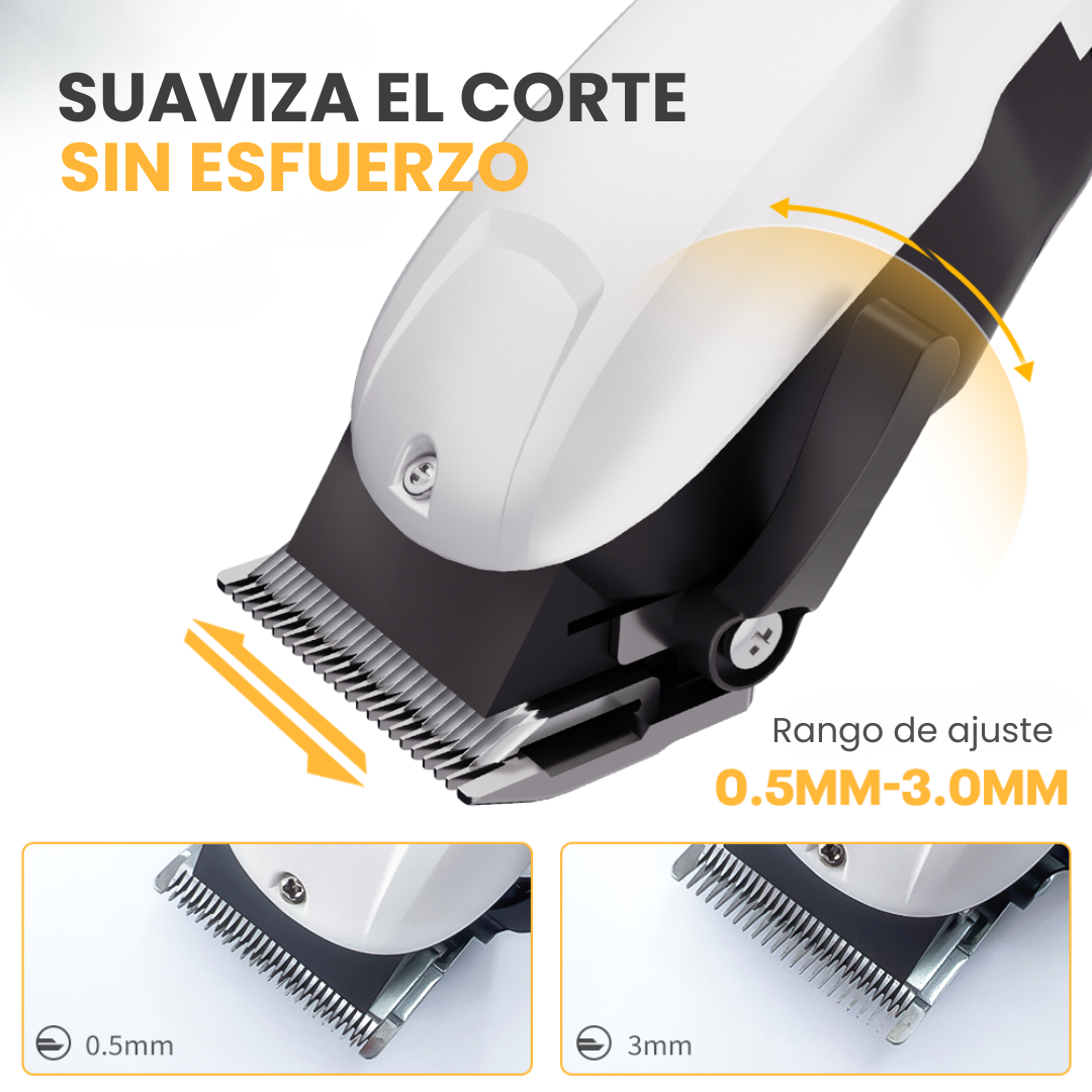 Máquina de Cortar Cabello Profesional Estilo Clásico con Hoja R-Shape Antipellizco y Protección para la Piel • LILIPRO L20