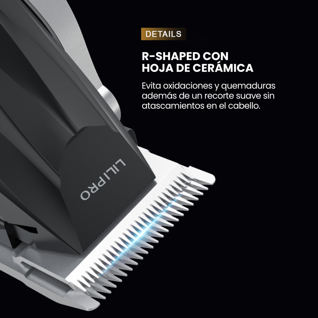 Máquina de Cortar Cabello Profesional con Pantalla LCD, Cuchillas Ajustables y Motor Silencioso • LILIPRO L27
