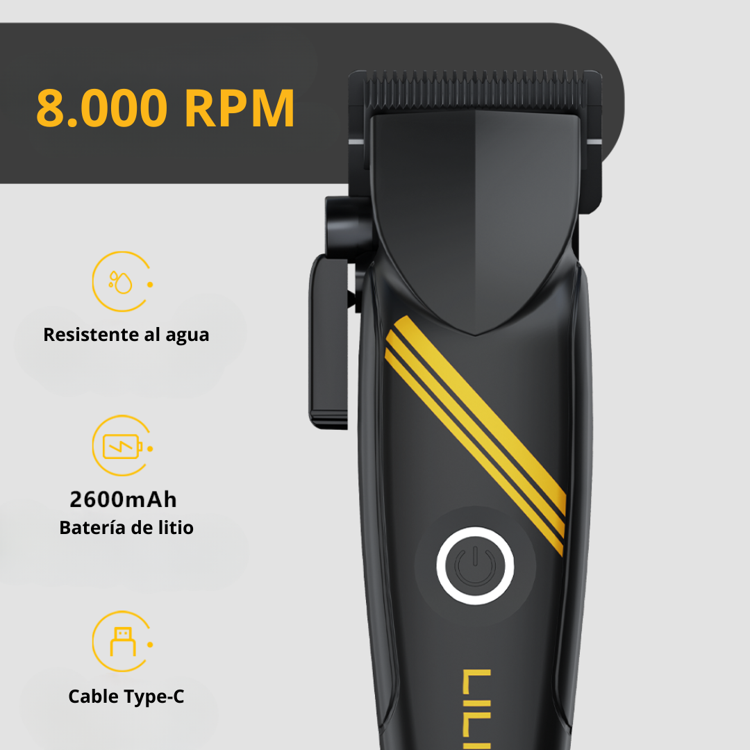 Máquina de Cortar Pelo Profesional Motor 8.000 RPM HOJA DLC • LILIPRO L4