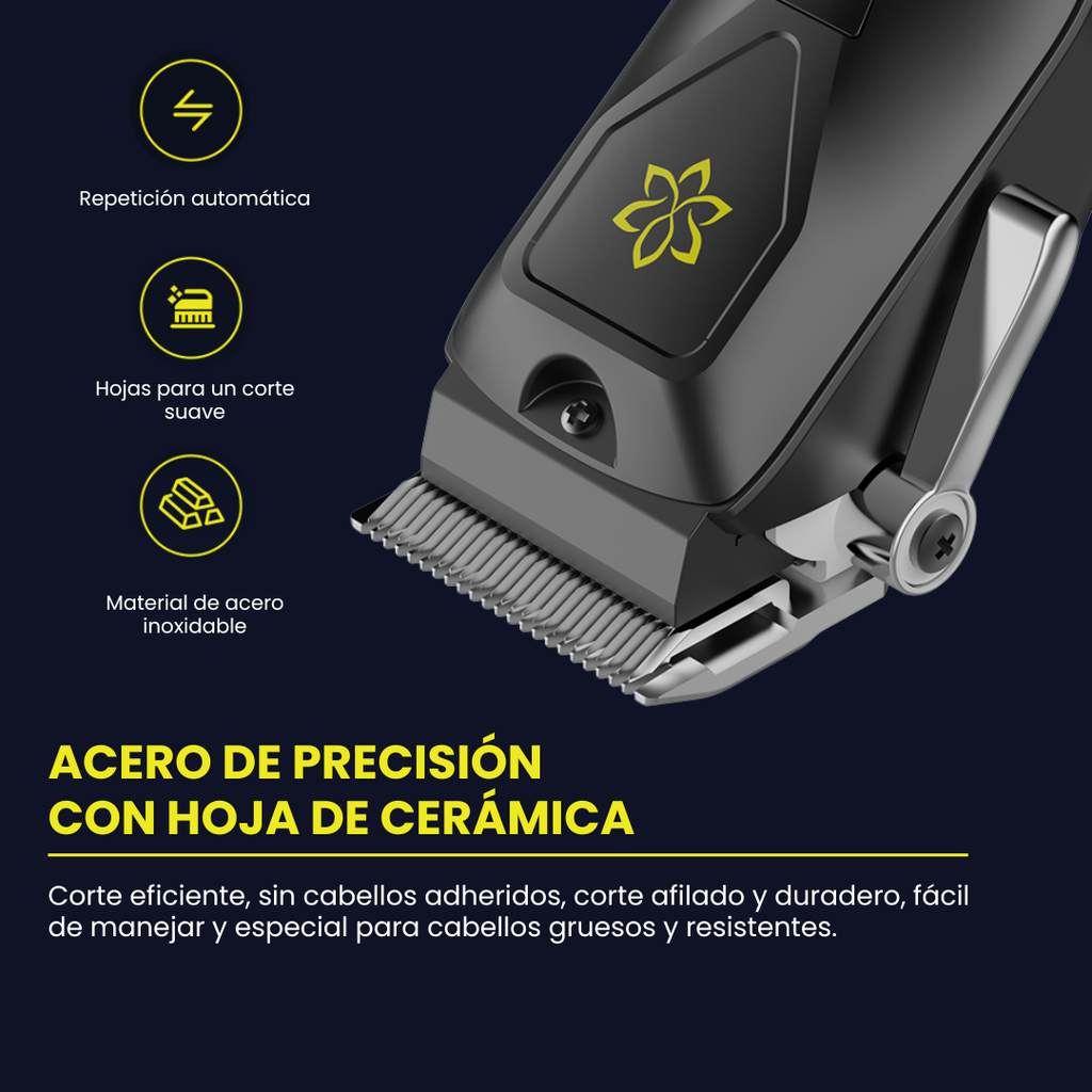 Máquina de Cortar Cabello Inteligente para Barberos con Pantalla LED y Control de Velocidad en Tiempo Real • LILIPRO L50
