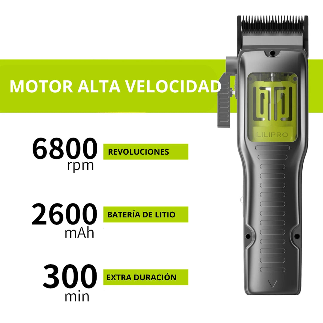 Máquina de Cortar Pelo Profesional con Batería Extraíble • LILIPRO L52