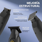 Trimmer Profesional Inalámbrico para Barberos con Hoja DLC, Carga Inalámbrica Tipo-C y Motor de Alta Precisión • LILIPRO M12
