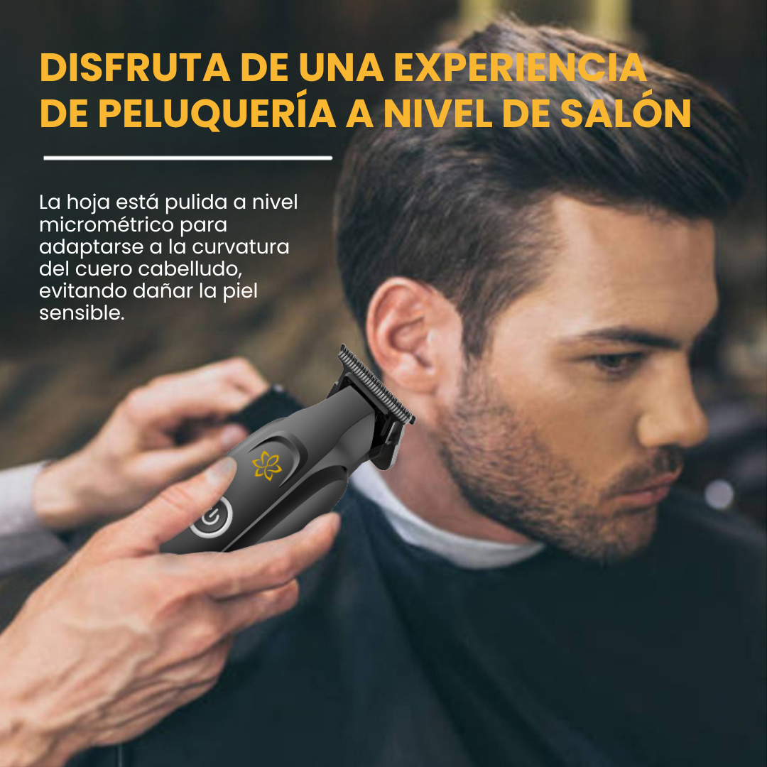 Trimmer Profesional Inalámbrico para Barberos con Hoja DLC, Carga Inalámbrica Tipo-C y Motor de Alta Precisión • LILIPRO M12