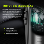 Trimmer Profesional con Motor 6.500 RPM, Batería Extraíble Dual y Cuchilla DLC de Alta Durabilidad • LILIPRO M52