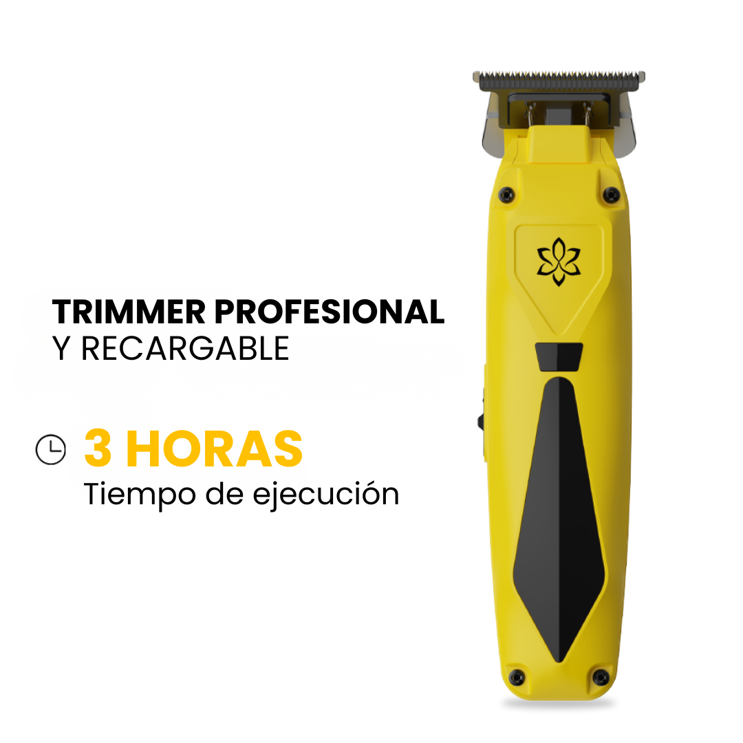 Trimmer Profesional Compacto Inalámbrico con Cuchilla DLC y Batería de 1.800 mAh • LILIPRO M50