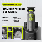 Trimmer Profesional con Motor 6.500 RPM, Batería Extraíble Dual y Cuchilla DLC de Alta Durabilidad • LILIPRO M52