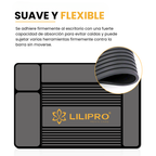 Pad de Silicona Antideslizante Resistente al Calor para Barbería y Peluquería Profesional • LILIPRO Mat Gris