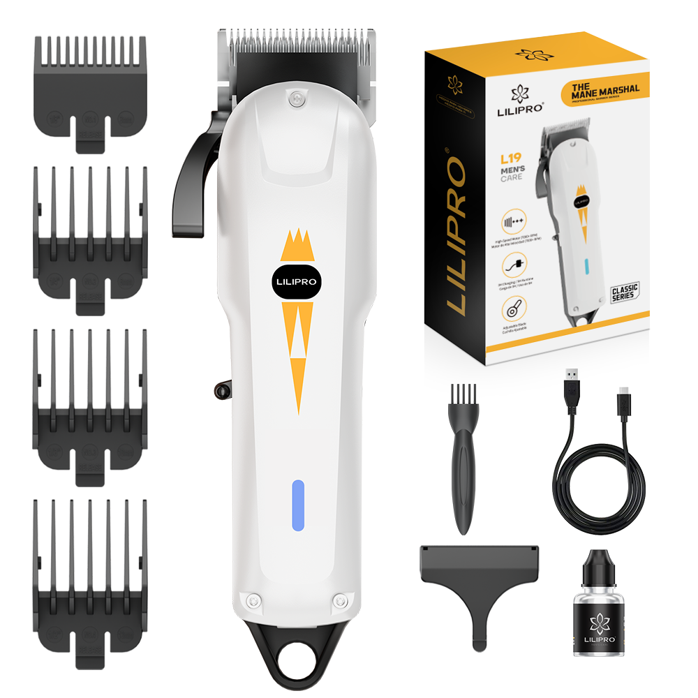 LILIPRO L19 — fade y degradado suave con cuchilla 5Cr ajustable