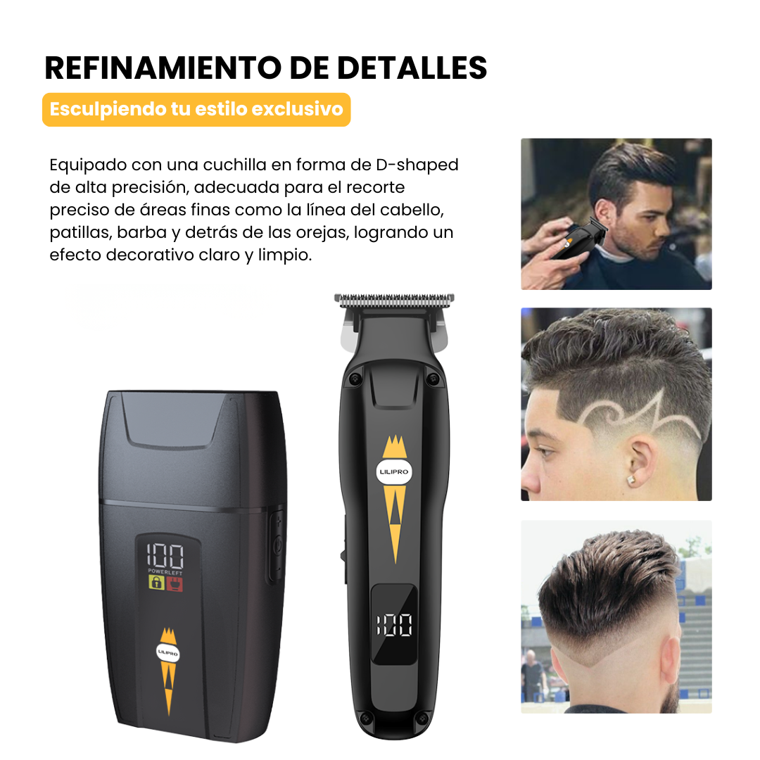 Afeitadora Compacta Inalámbrica Resistente al Agua con Doble Acción de Corte y Carga USB • LILIPRO S20