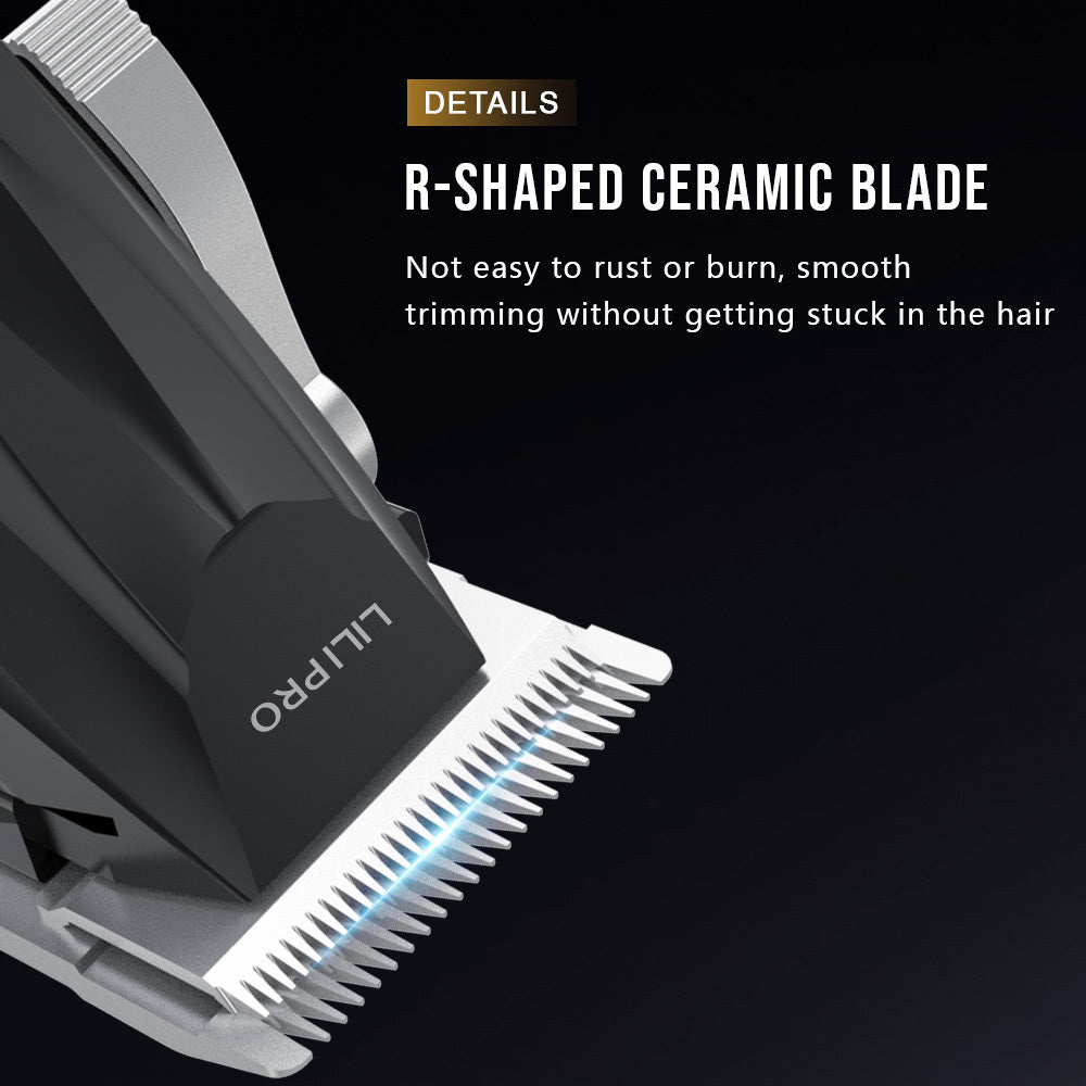 Máquina de Cortar Cabello Profesional con Pantalla LCD, Cuchillas Ajustables y Motor Silencioso • LILIPRO L27