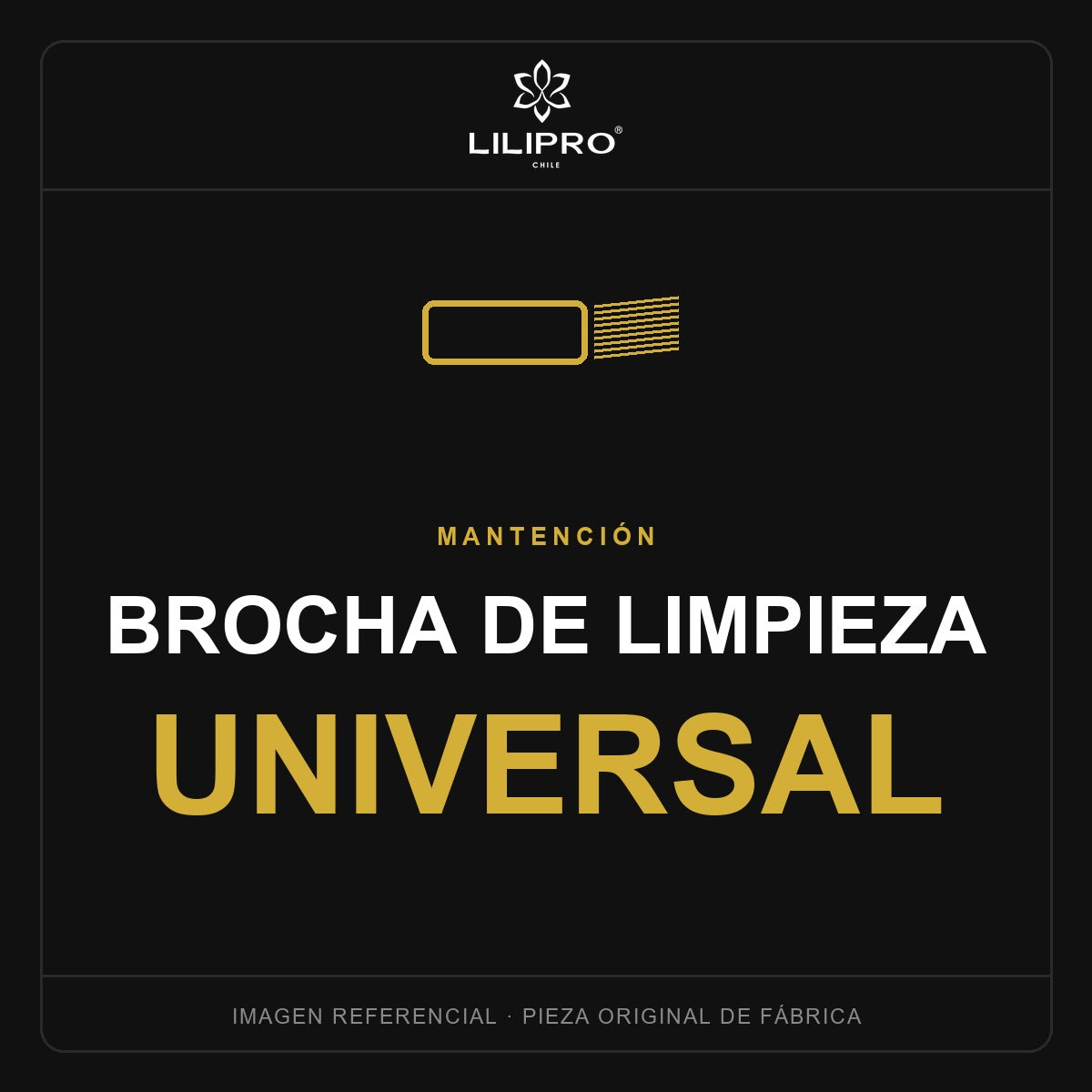 Brocha de limpieza — repuesto original LILIPRO (imagen referencial)