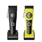 LILIPRO L63 en negro y en amarillo con negro, sobre sus bases de carga
