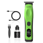 Trimmer M15, verde, con cable USB-C, cepillo y aceite