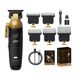 Trimmer M53 AngleFlex, negro con dorado, con sus 5 peines guía, cepillo, aceite, cable, manual y caja