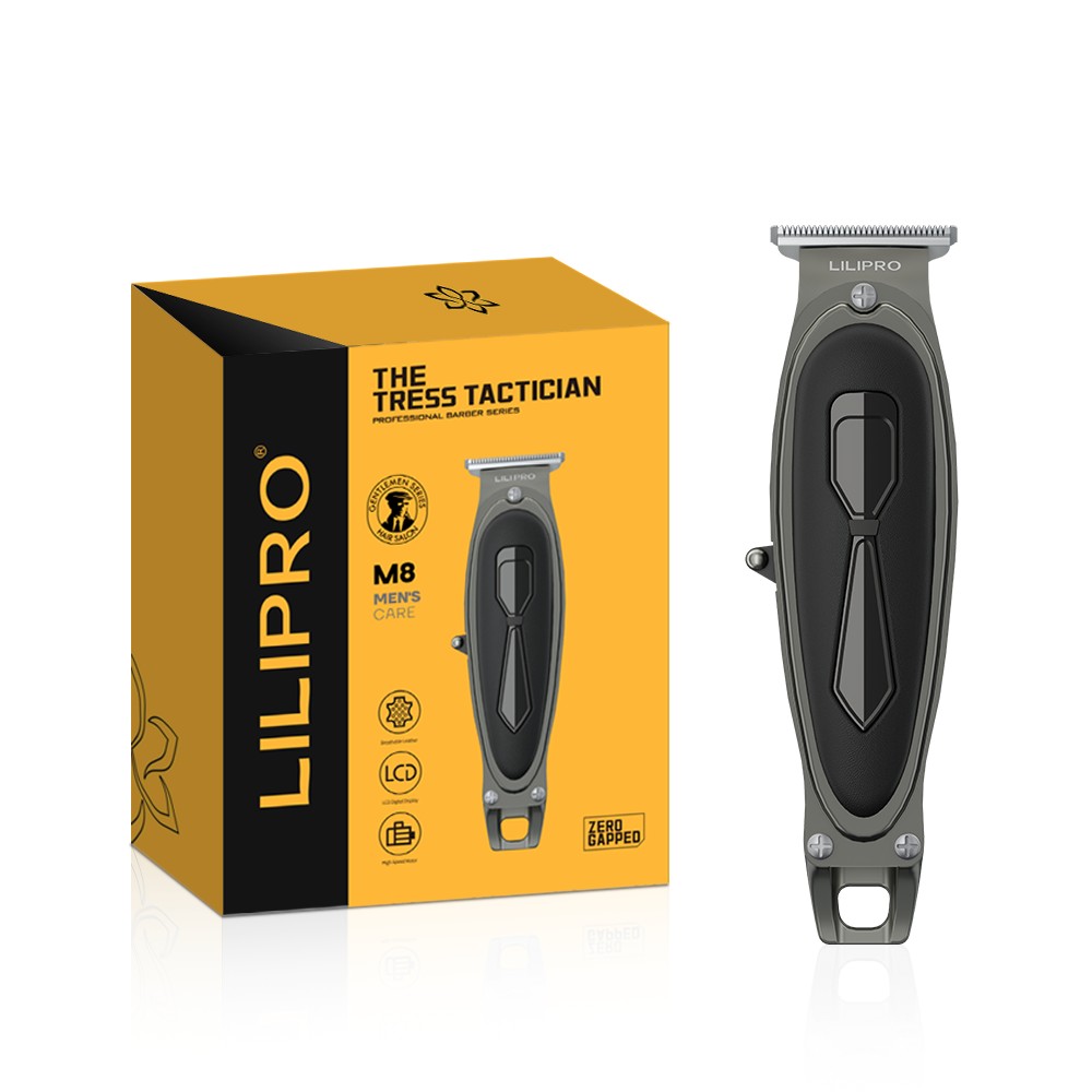 Trimmer M8, junto a su caja