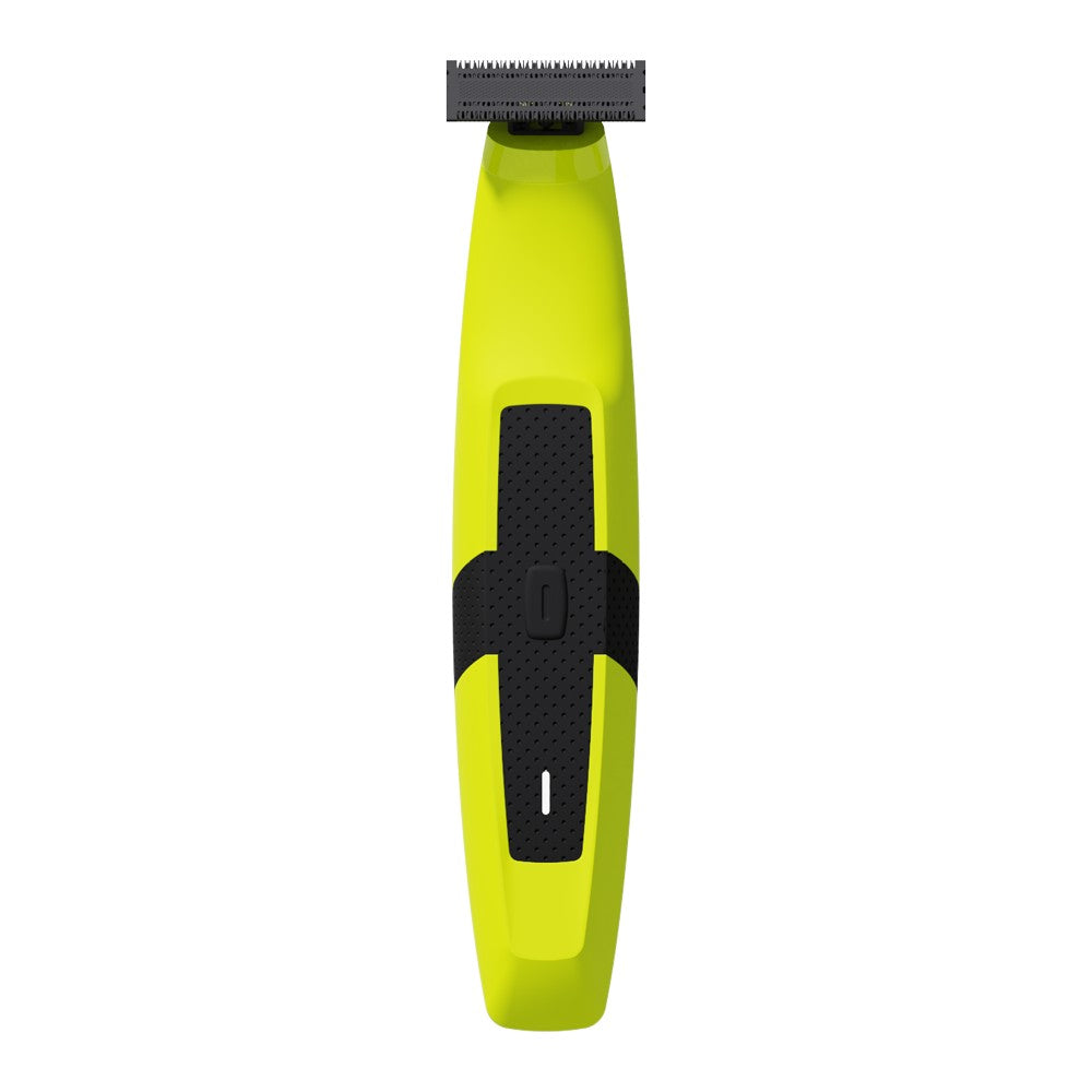 Afeitadora corporal LILIPRO S11 verde lima con negro, vista frontal