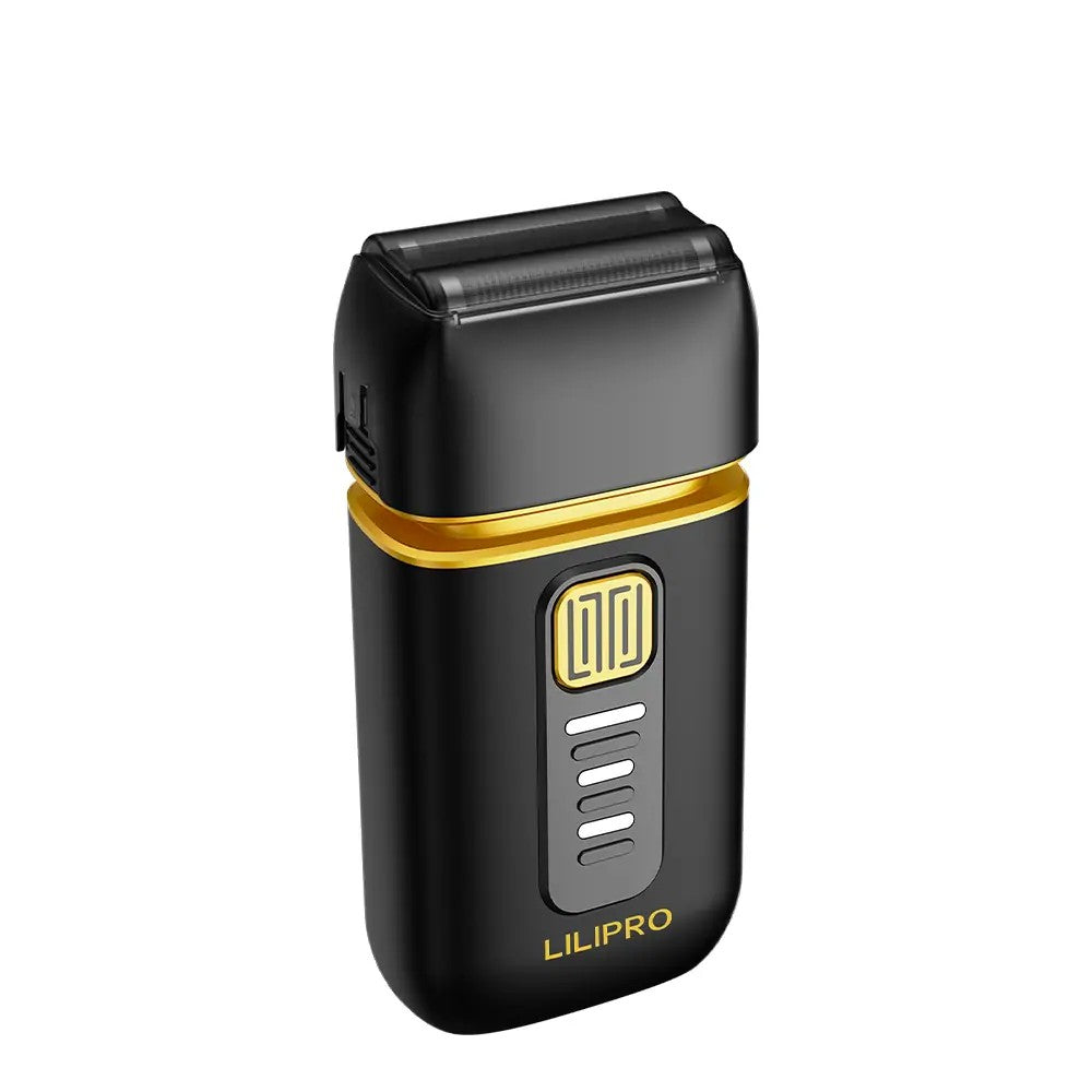 LILIPRO S52 negro y dorado, vista 3/4