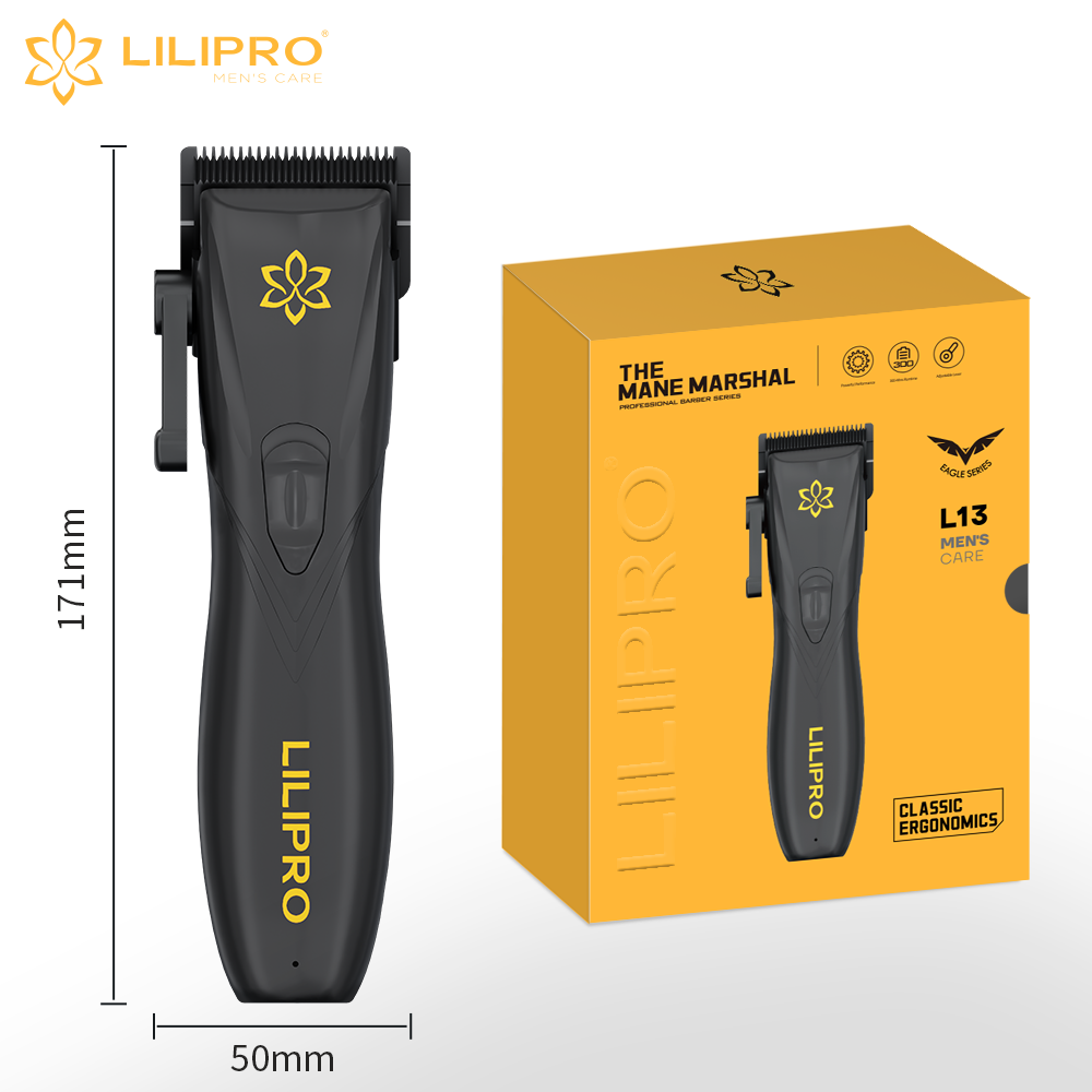 Máquina de Cortar Cabello Profesional con Hoja Cerámica DLC, Palanca Ajustable y Motor 7.000 RPM • LILIPRO L13