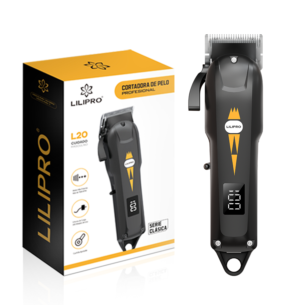 Máquina de Cortar Cabello Profesional Estilo Clásico con Hoja R-Shape Antipellizco y Protección para la Piel • LILIPRO L20
