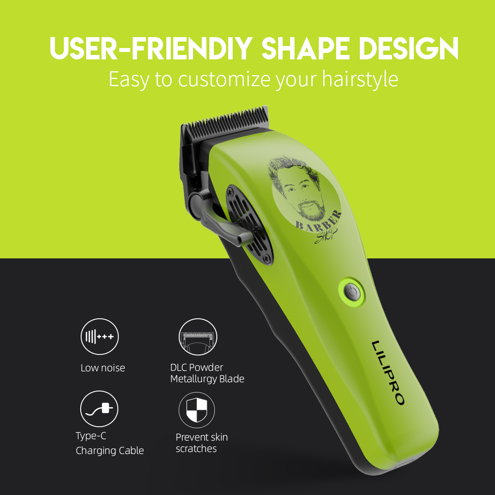 Máquina de Cortar Cabello Profesional con Motor Magnético 10.000 RPM y Hoja DLC de Alta Precisión • LILIPRO L60