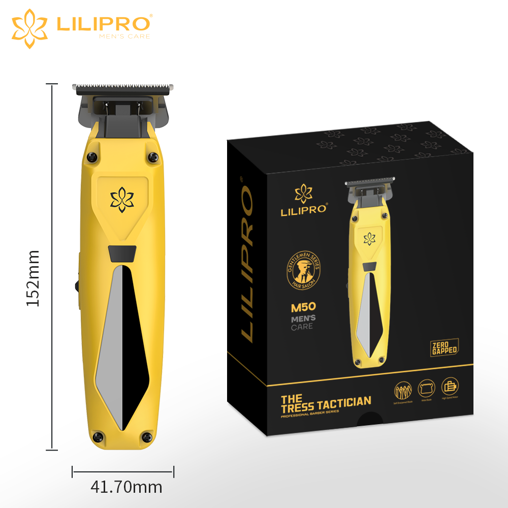 Trimmer Profesional Compacto Inalámbrico con Cuchilla DLC y Batería de 1.800 mAh • LILIPRO M50